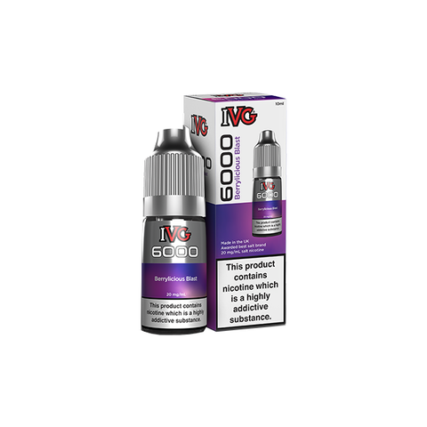10mg I VG 6000 10ml Nic Salts (50VG/50PG) (No Nicotine)