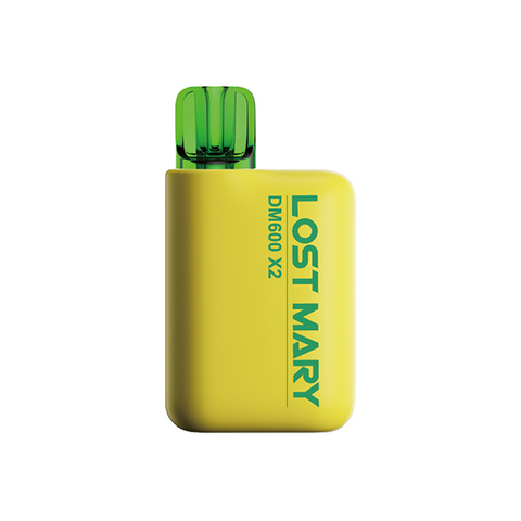 20mg Lost Mary DM600 X2 Disposable Pod Kit 1200 Puffs - Twin Pack (No Nicotine)