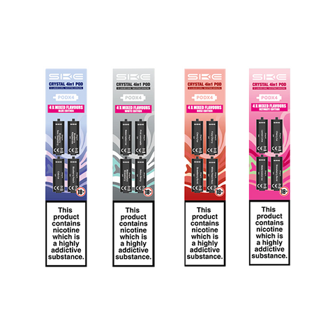 20mg SKE Crystal 4in1 2400 Replacement Pods 2400 Puffs (No Nicotine)