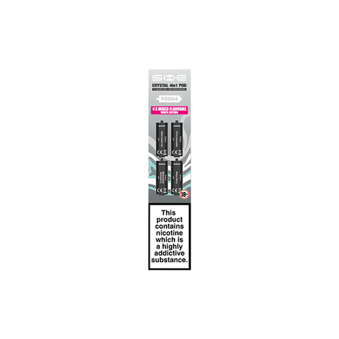 20mg SKE Crystal 4in1 2400 Replacement Pods 2400 Puffs (No Nicotine)