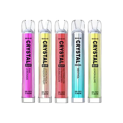 20mg SKE Crystal Bar 600 Disposable Vape Device 600 Puffs (No Nicotine)